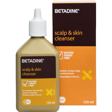 BETADINE Scalp & Skin Cleanser 125ml - Bait Al Dawaa
